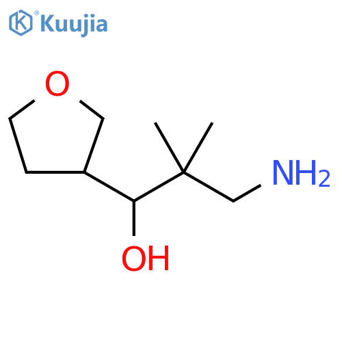 3-Furanmethanol, α-(2-amino-1,1-dimethylethyl)tetrahydro- structure