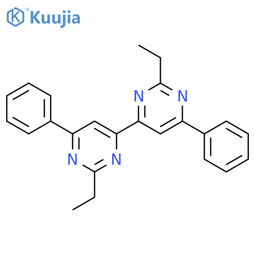 4,4'-Bipyrimidine, 2,2'-diethyl-6,6'-diphenyl- structure