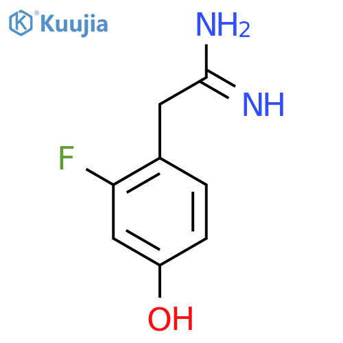 2-(2-fluoro-4-hydroxyphenyl)ethanimidamide structure