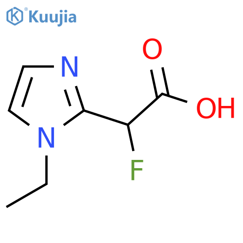 2-(1-Ethyl-1H-imidazol-2-yl)-2-fluoroacetic acid structure