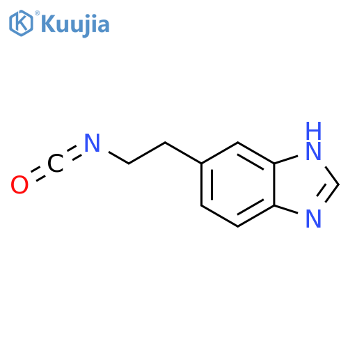 5-(2-isocyanatoethyl)-1H-1,3-benzodiazole structure