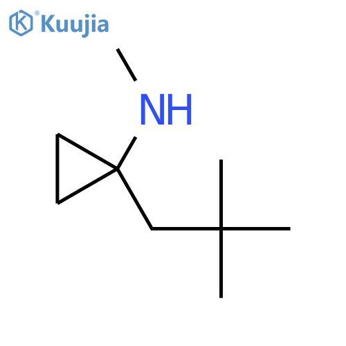 1-(2,2-dimethylpropyl)-N-methylcyclopropan-1-amine structure