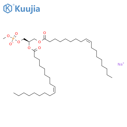 sodium,[(2R)-2,3-bis[[(Z)-octadec-9-enoyl]oxy]propyl] methyl phosphate structure