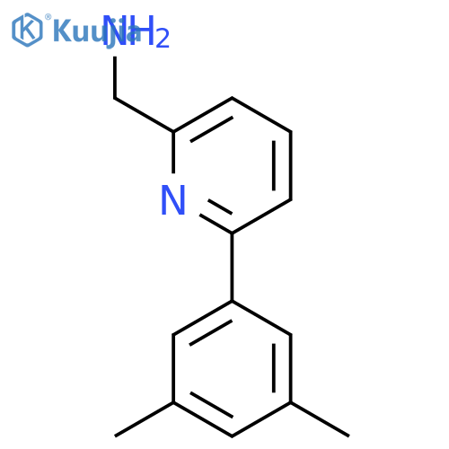 6-(3,5-dimethylphenyl)pyridin-2-ylmethanamine structure