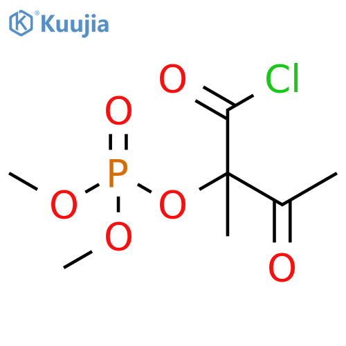 Phosphoric acid, 1-(chlorocarbonyl)-1-methyl-2-oxopropyl dimethyl ester structure