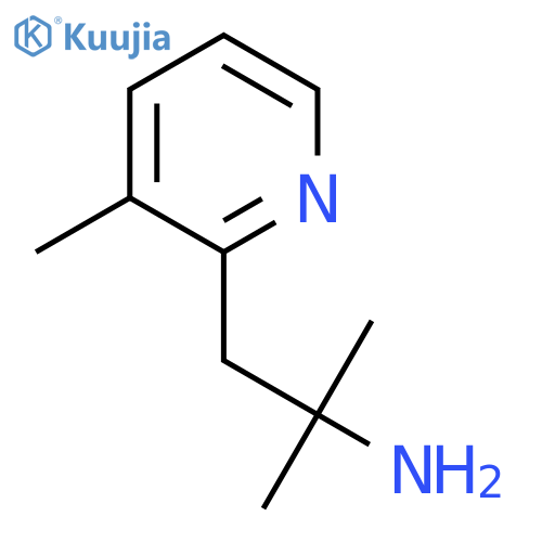 2-methyl-1-(3-methylpyridin-2-yl)propan-2-amine structure