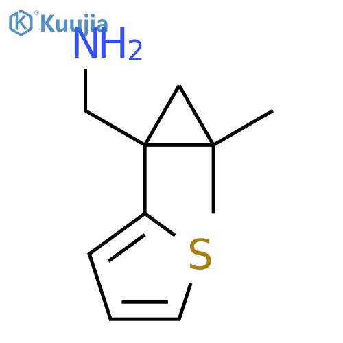 2,2-dimethyl-1-(thiophen-2-yl)cyclopropylmethanamine structure