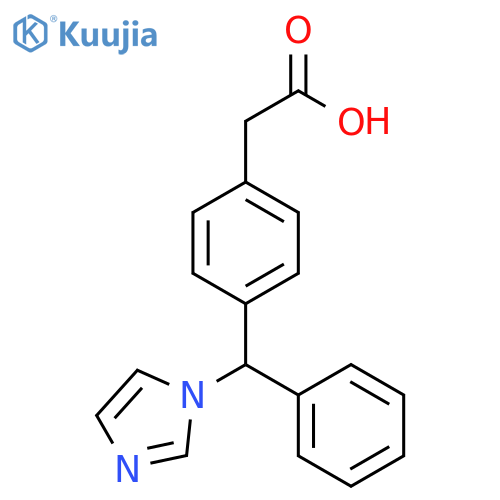 Benzeneacetic acid, 4-(1H-imidazol-1-ylphenylmethyl)- structure