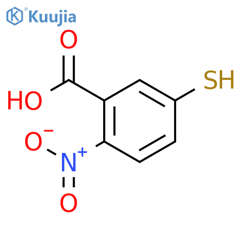 2-nitro-5-sulfanylbenzoic acid structure