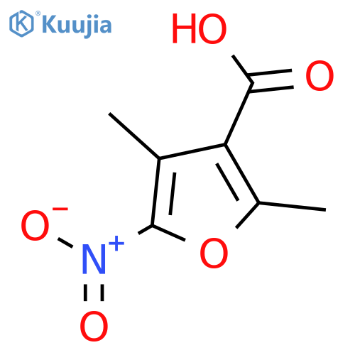 3-Furancarboxylic acid,2,4-dimethyl-5-nitro- structure