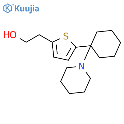 2-Thiopheneethanol, 5-[1-(1-piperidinyl)cyclohexyl]- structure