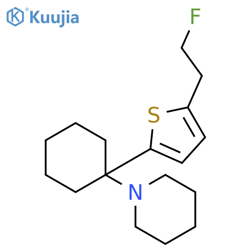 Piperidine, 1-[1-[5-(2-fluoroethyl)-2-thienyl]cyclohexyl]- structure
