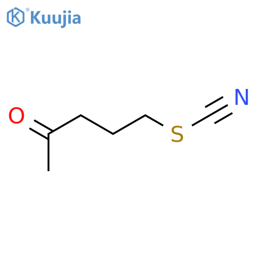 Thiocyanic acid,4-oxopentyl ester structure
