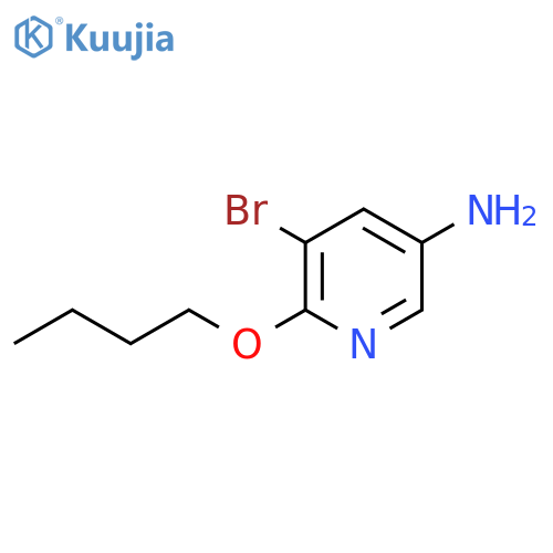 5-bromo-6-butoxypyridin-3-amine structure