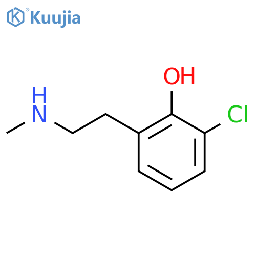2-Chloro-6-[2-(methylamino)ethyl]phenol structure