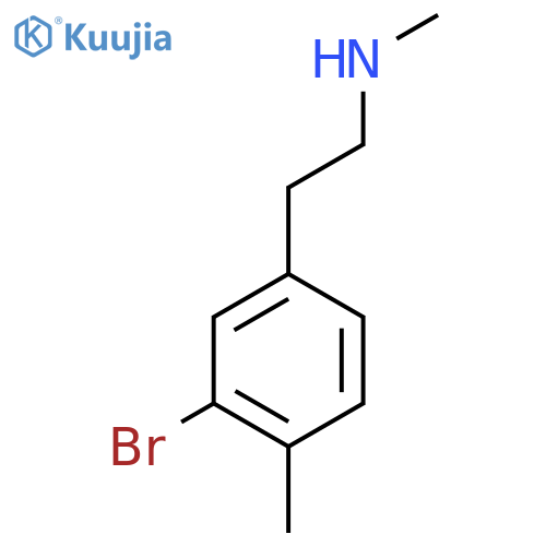 2-(3-bromo-4-methylphenyl)ethyl(methyl)amine structure