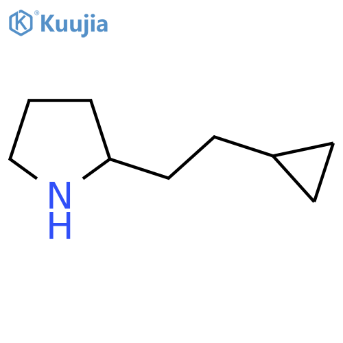 2-(2-cyclopropylethyl)pyrrolidine structure