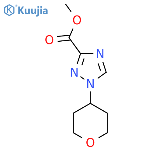 methyl 1-(oxan-4-yl)-1H-1,2,4-triazole-3-carboxylate structure