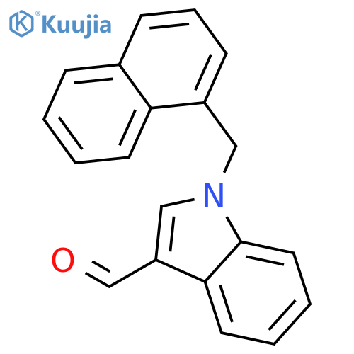 1-(Naphthalen-1-ylmethyl)-1H-indole-3-carbaldehyde structure