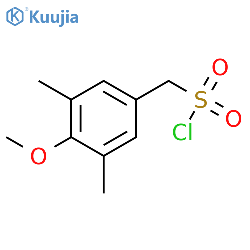 (4-methoxy-3,5-dimethylphenyl)methanesulfonyl chloride structure