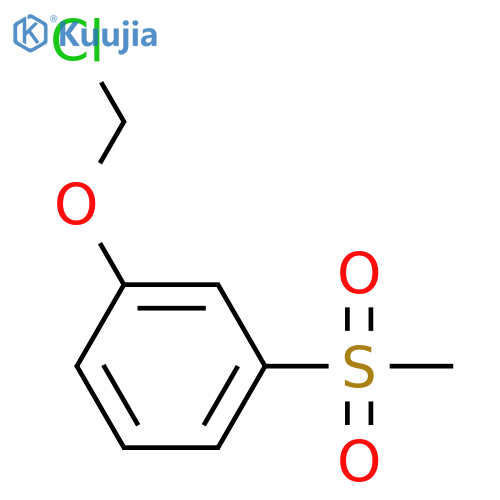 Benzene, 1-(chloromethoxy)-3-(methylsulfonyl)- structure