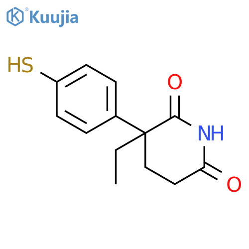 2,6-Piperidinedione, 3-ethyl-3-(4-mercaptophenyl)- structure