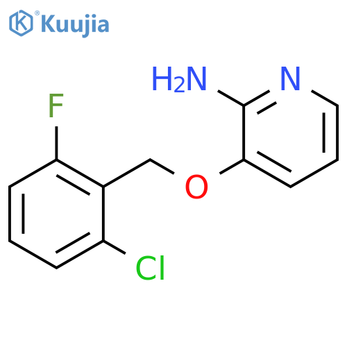 2-Pyridinamine, 3-[(2-chloro-6-fluorophenyl)methoxy]- structure
