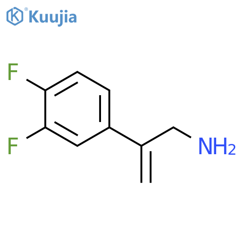 2-(3,4-difluorophenyl)prop-2-en-1-amine structure