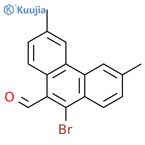 9-Phenanthrenecarboxaldehyde, 10-bromo-3,6-dimethyl- structure