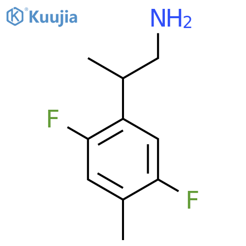 2-(2,5-difluoro-4-methylphenyl)propan-1-amine structure