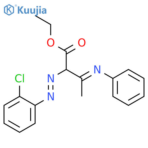 Butanoic acid, 2-[(2-chlorophenyl)azo]-3-(phenylimino)-, ethyl ester structure