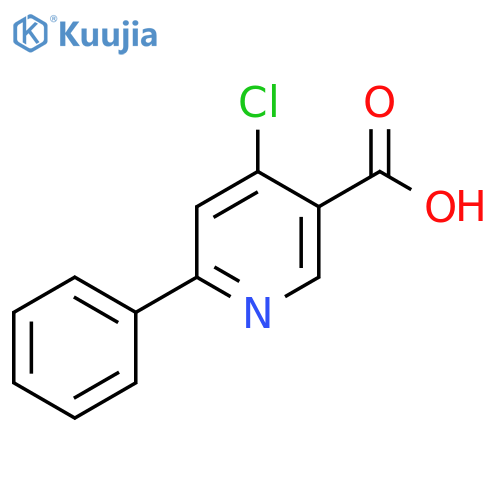 4-Chloro-6-phenylnicotinic acid structure