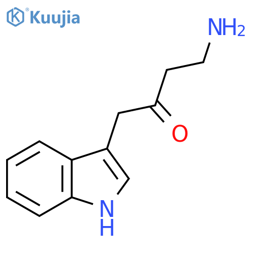 4-amino-1-(1H-indol-3-yl)butan-2-one structure
