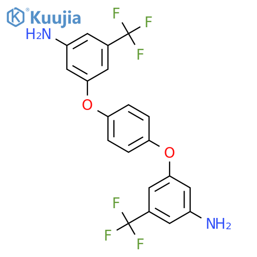 4,4'-bis(3-aMino-5-trifluoroMethylphenoxy)benzene structure