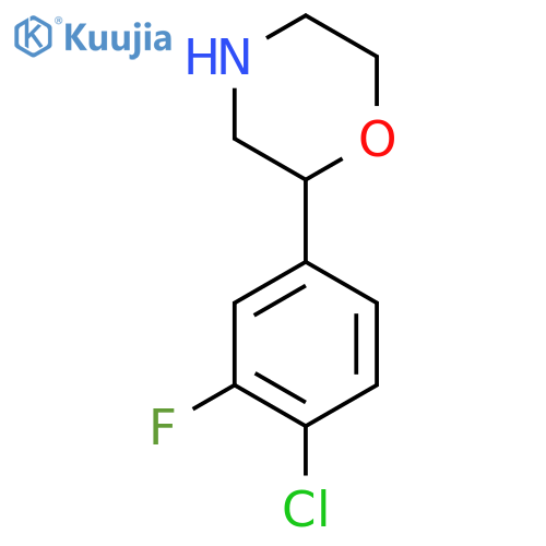 2-(4-chloro-3-fluorophenyl)morpholine structure