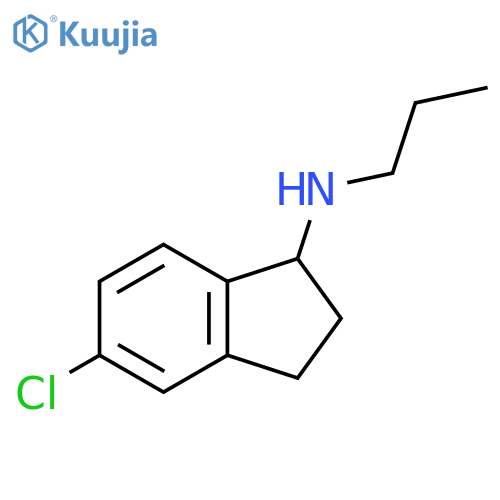 5-chloro-N-propyl-2,3-dihydro-1H-inden-1-amine structure