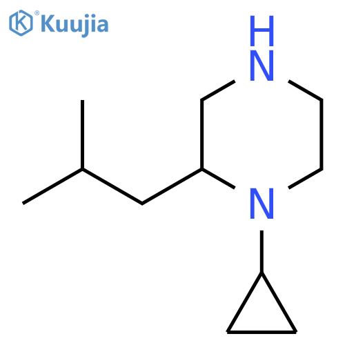 1-Cyclopropyl-2-(2-methylpropyl)piperazine structure
