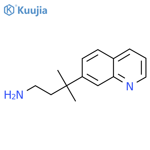 3-methyl-3-(quinolin-7-yl)butan-1-amine structure