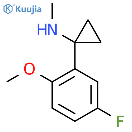 1-(5-fluoro-2-methoxyphenyl)-N-methylcyclopropan-1-amine structure