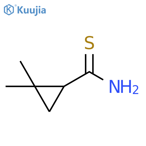 2,2-dimethylcyclopropane-1-carbothioamide structure