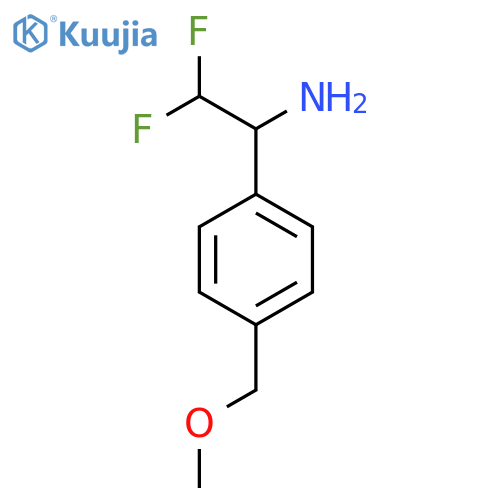 2,2-difluoro-1-4-(methoxymethyl)phenylethan-1-amine structure
