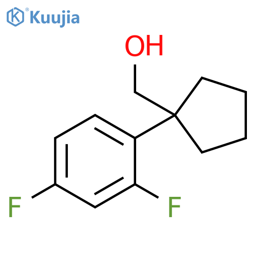 1-(2,4-difluorophenyl)cyclopentylmethanol structure