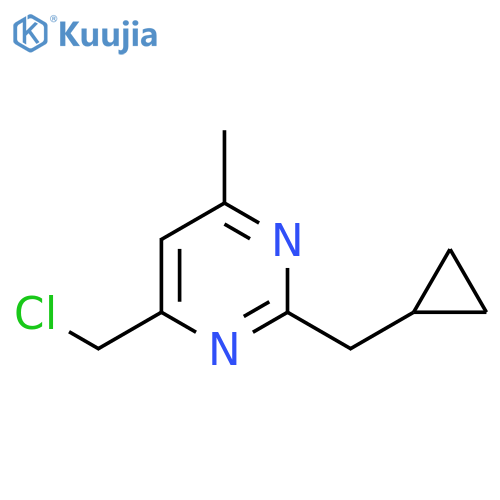 4-(Chloromethyl)-2-(cyclopropylmethyl)-6-methylpyrimidine structure