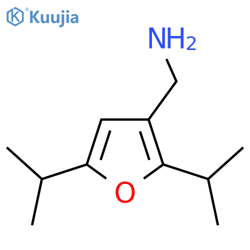 [2,5-Bis(propan-2-yl)furan-3-yl]methanamine structure
