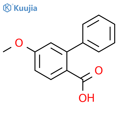 [1,1'-Biphenyl]-2-carboxylicacid, 5-methoxy- structure
