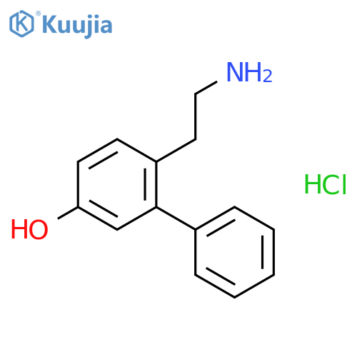 [1,1'-Biphenyl]-3-ol,6-(2-aminoethyl)-, hydrochloride (1:1) structure