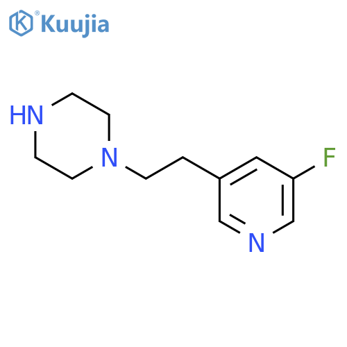 1-2-(5-fluoropyridin-3-yl)ethylpiperazine structure