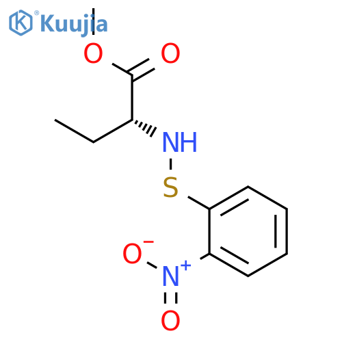 BUTANOIC ACID, 2-[[(2-NITROPHENYL)THIO]AMINO]-, METHYL ESTER, (R)- structure