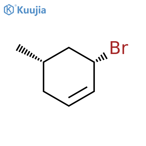 Cyclohexene, 3-bromo-5-methyl-, cis- structure