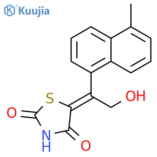 2,4-Thiazolidinedione, 5-[2-hydroxy-1-(5-methyl-1-naphthalenyl)ethylidene]-, (E)- (9CI) structure
